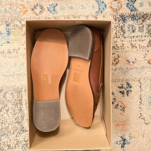 NEW Madewell Brown Leather Penny Loafers 9.5 - Picture 4 of 5